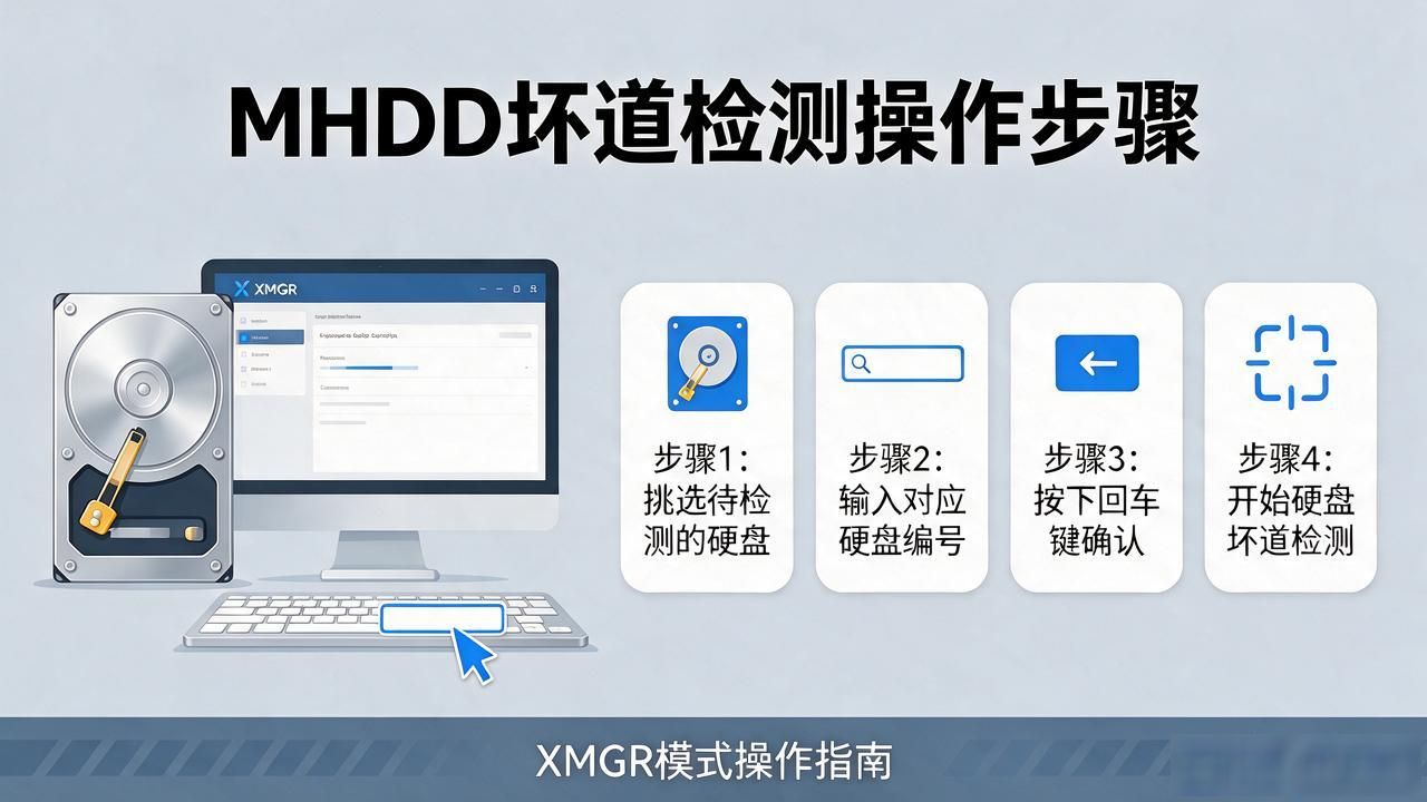 硬盘时间检测工具哪家强？Mhdd教你用XMGR查坏道
